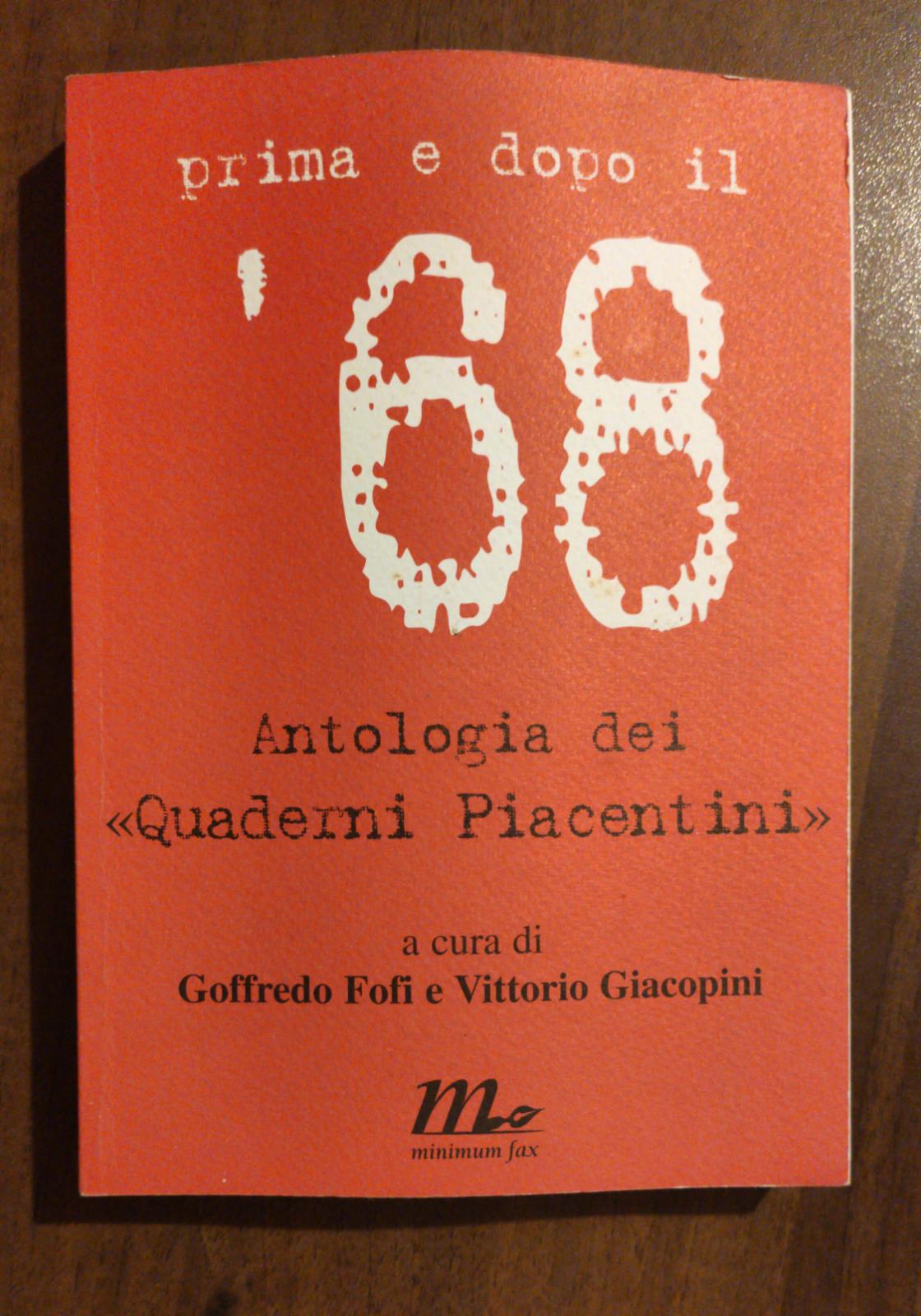 Prima e dopo il '68. Antologia dei Quaderni piacentini - copertina