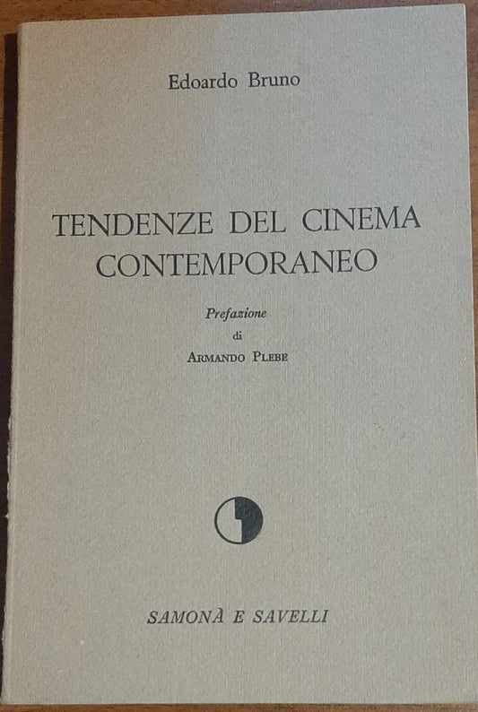 Tendenze del cinema contempoarneo - copertina