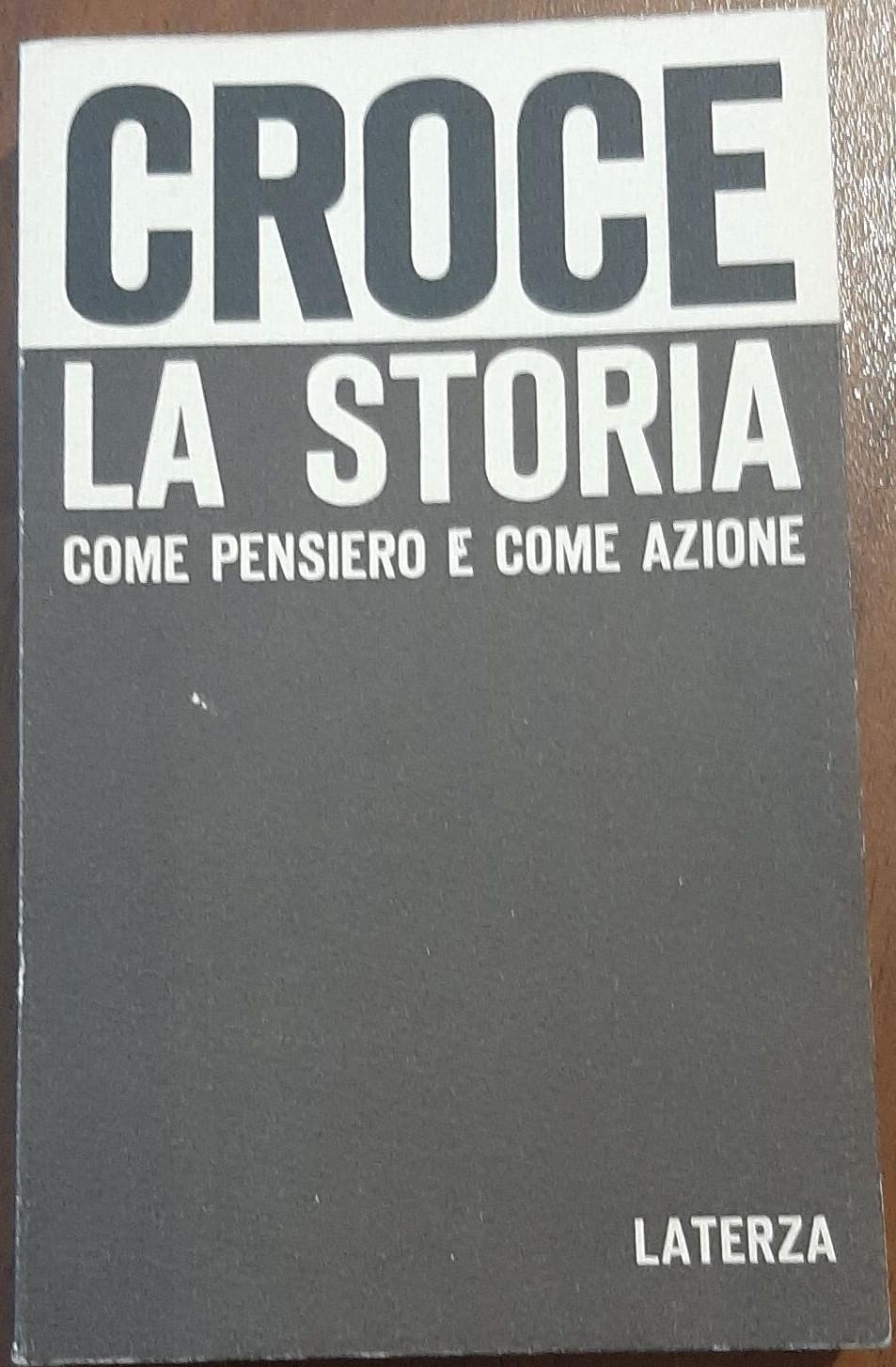 LA STORIA COME PENSIERO COME AZIONE - copertina