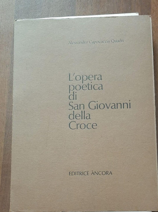 L' opera poetica di San Giovanni della Croce - copertina