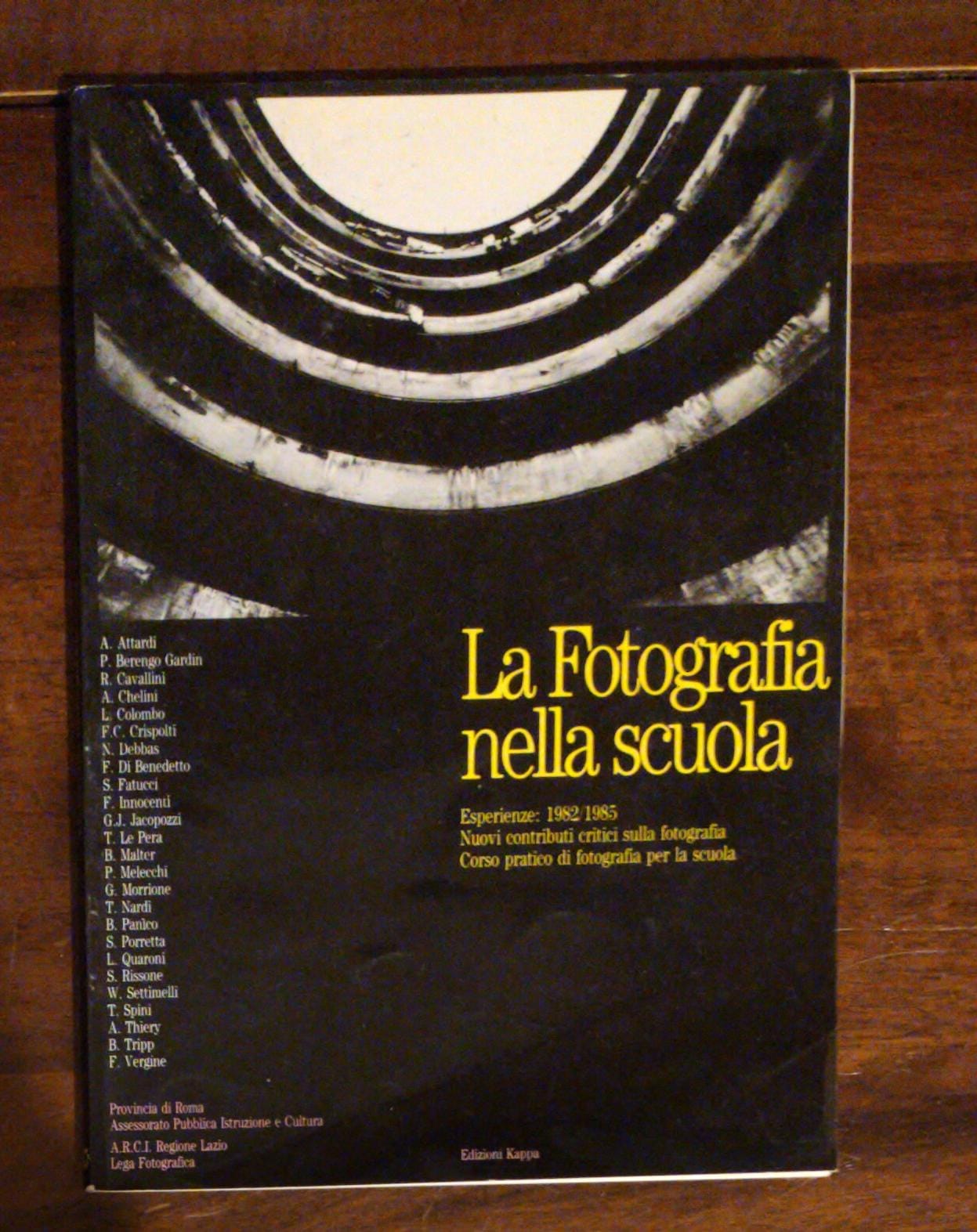 LA FOTOGRAFIA NELLA SCUOLA 1982-1985 - copertina