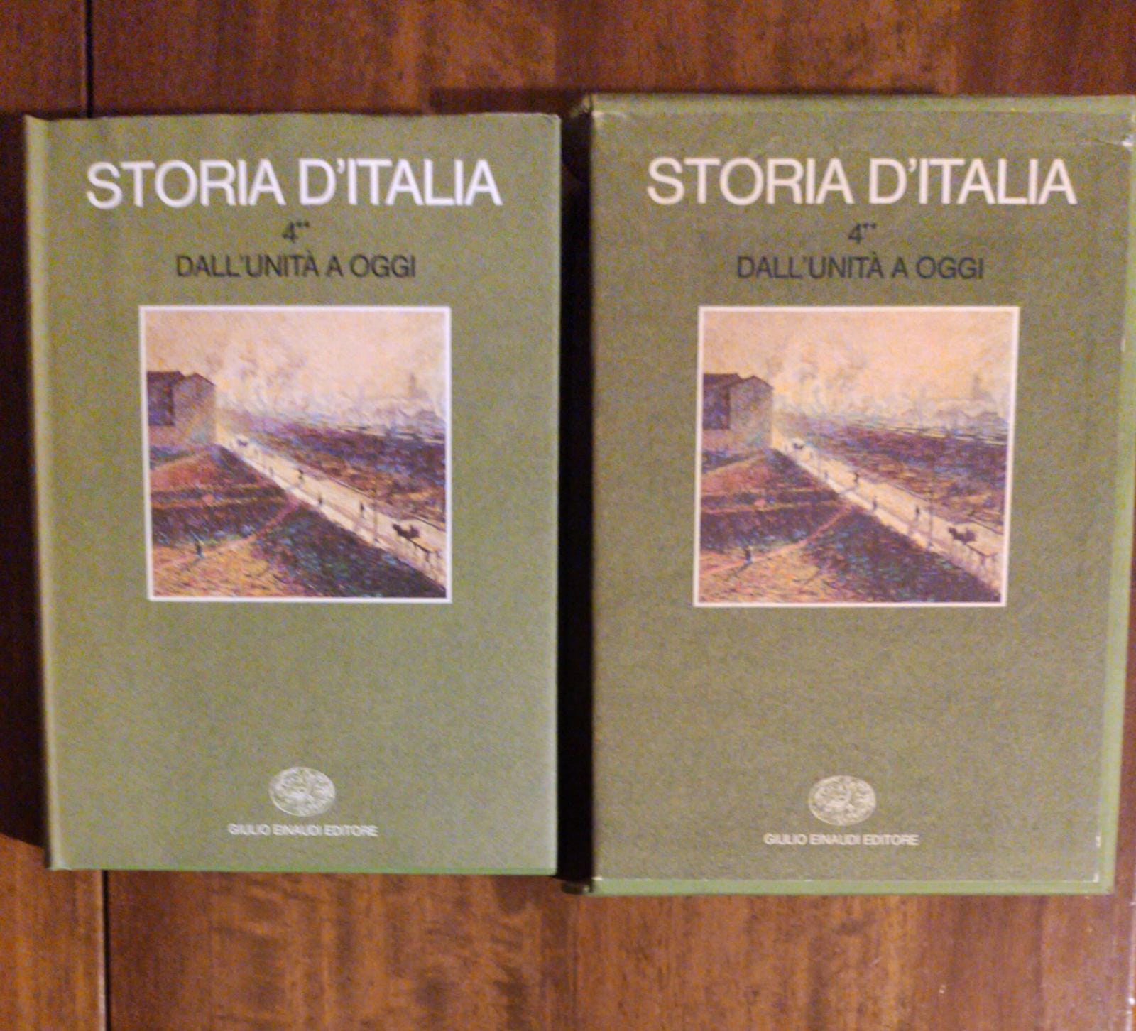 STORIA D'ITALIA DALL'UNITA A OGGI - copertina