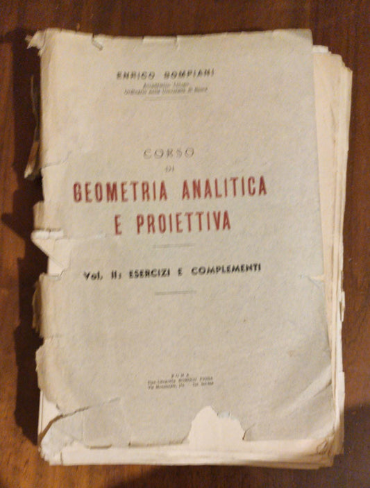 GEOMETRIA ANALITICA E PROIETTIVA - copertina