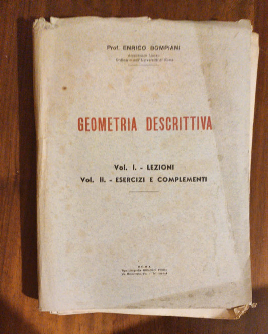 GEOMETRIA DESCRITTIVA - copertina