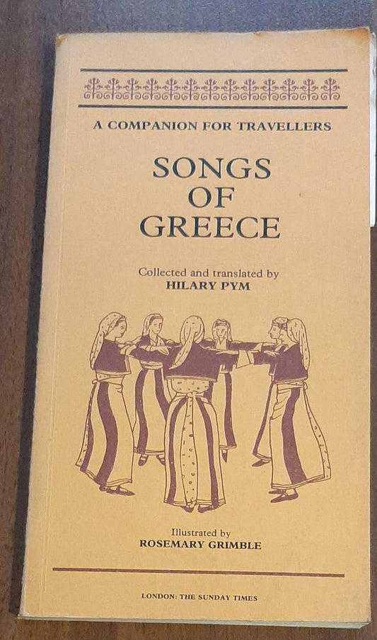 A COMPANION FOR TRAVELLERS SONGS OF GREECE - copertina