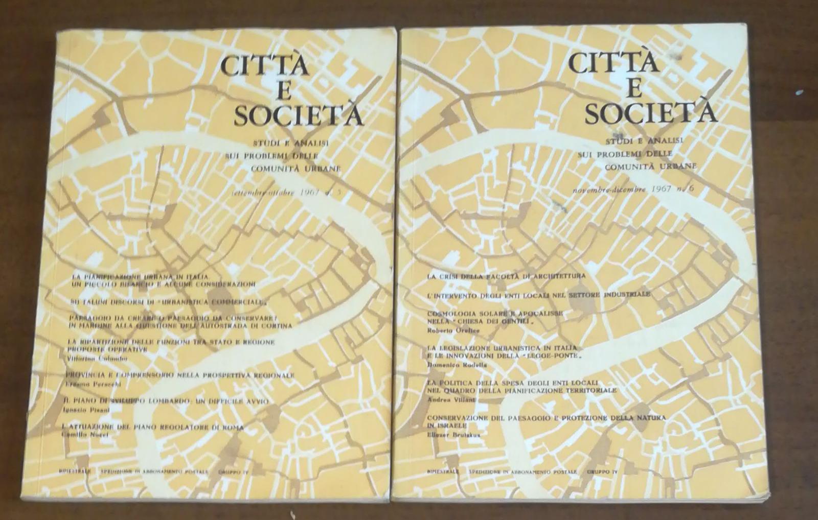 CITTA' E  SOCIETA' VOLUMI DUE N5 N6 - copertina