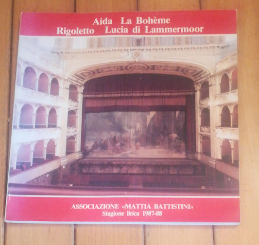AIDA LA BOHEME RIGOLETTO LUCIA DI LAMMERMOOR - copertina
