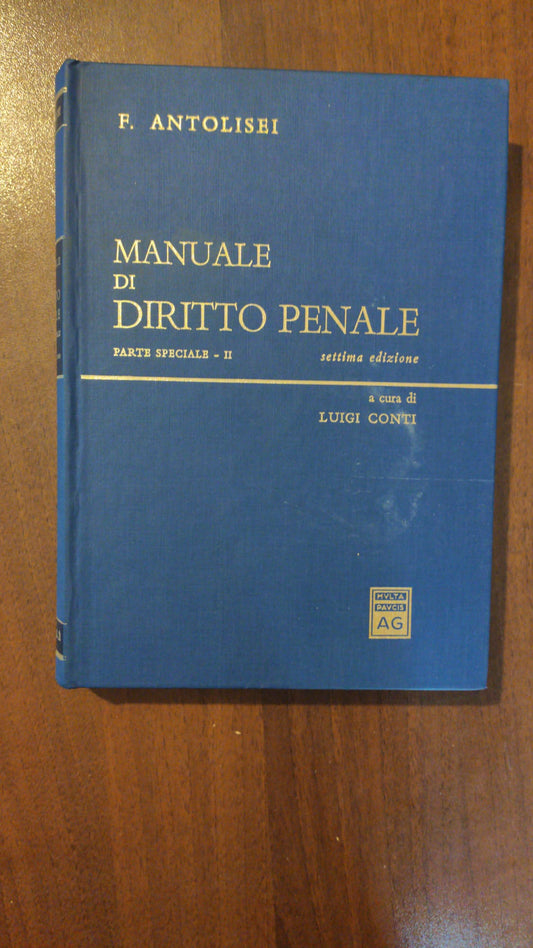 Manuale di Diritto Penale PARTE SPECIALE II SETTIMA EDIZIONE - copertina