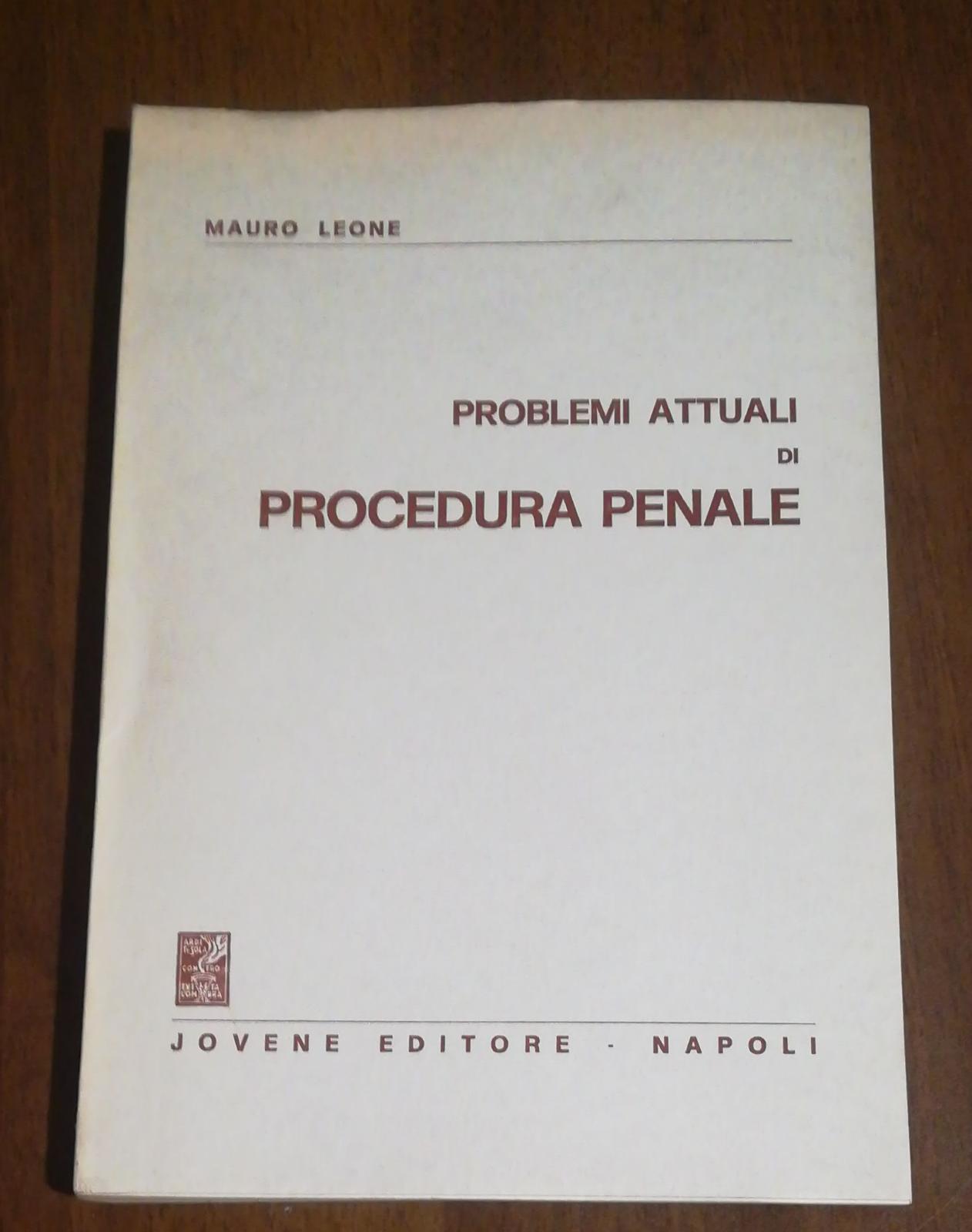PROBLEMI ATTUALI DI PROCEDURA PENALE - copertina