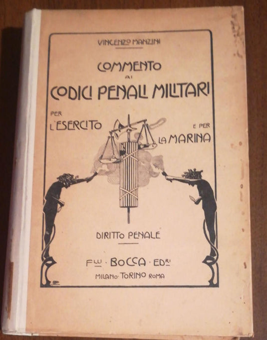 COMMENTO DI CODICI PENALI MILITARI PER L'ESERCITO E PER LA MARINA - copertina