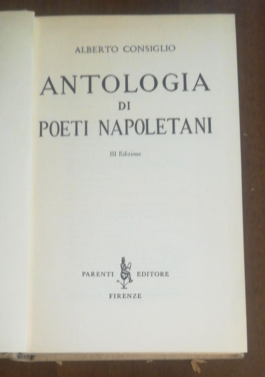 ANTOLOGIA DI POETI NAPOLETANI. - copertina