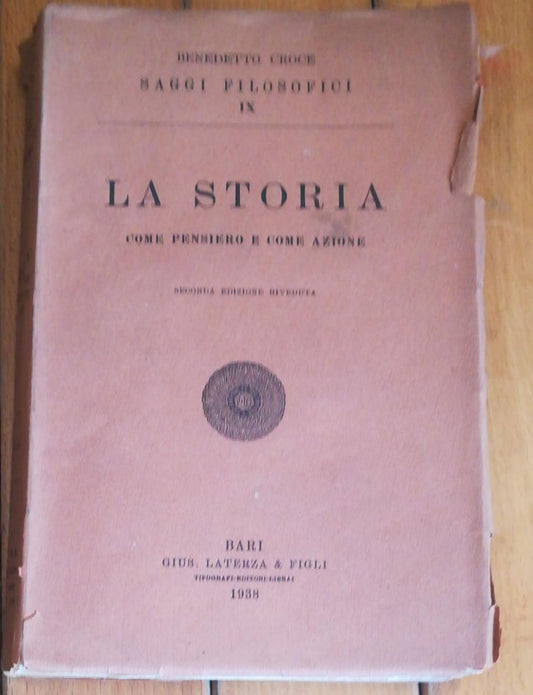 SAGGI FILOSOFICI LA STORIA - copertina