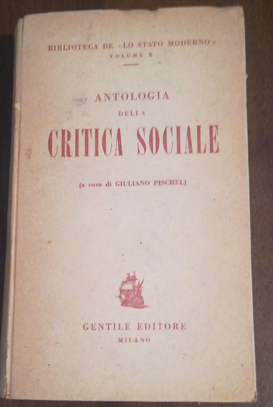 Antologia della Critica Sociale - copertina