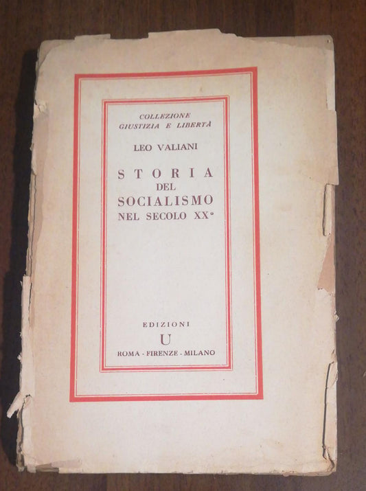 STORIA DEL SOCIALISMO NEL SECOLO XX - copertina