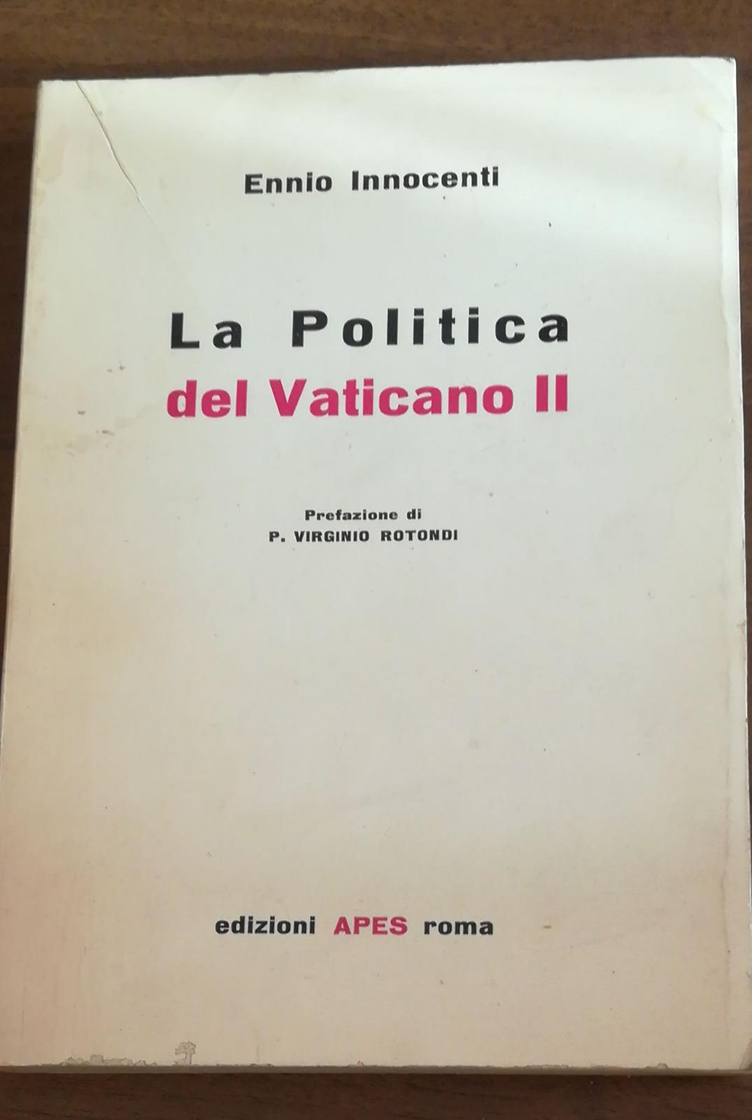 LA POLITICA DEL VATICANO II - copertina