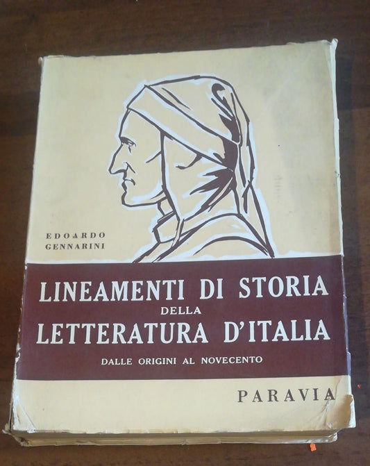 LINEAMENTI DI STORIA DELLA LETTERATURA D'ITALIA - copertina