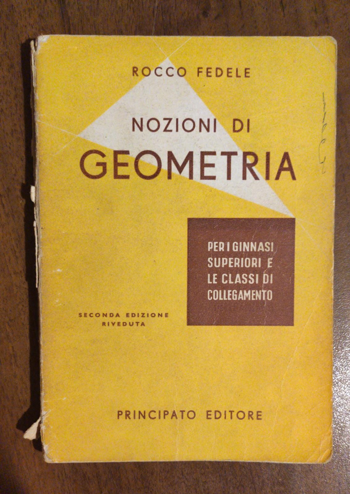 NOZIONI DI GEOMETRIA - copertina