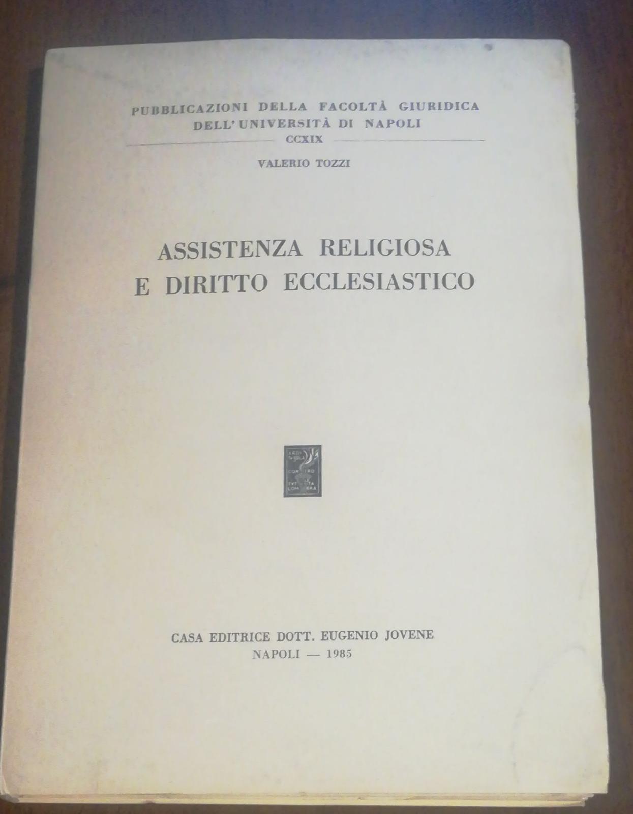 Assistenza religiosa e diritto ecclesiastico - copertina