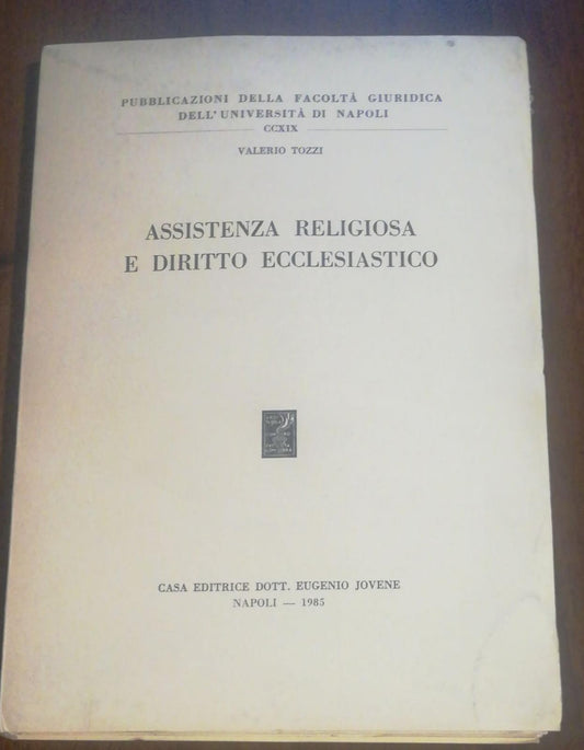 Assistenza religiosa e diritto ecclesiastico - copertina