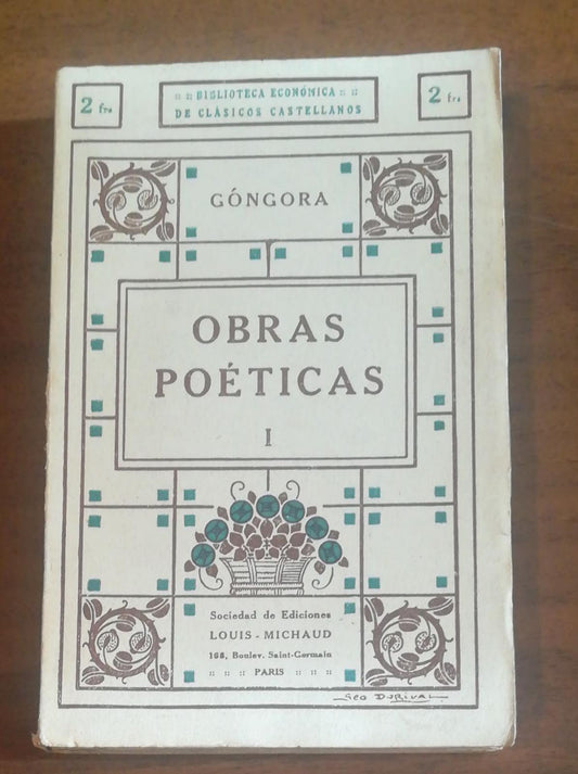 OBRAS POETICAS - copertina