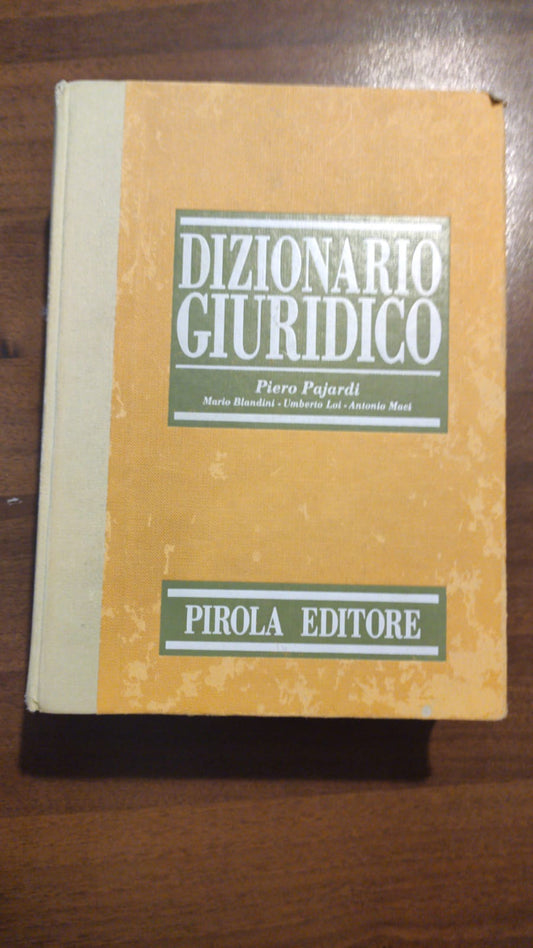 DIZIONARIO GIURIDICO - copertina