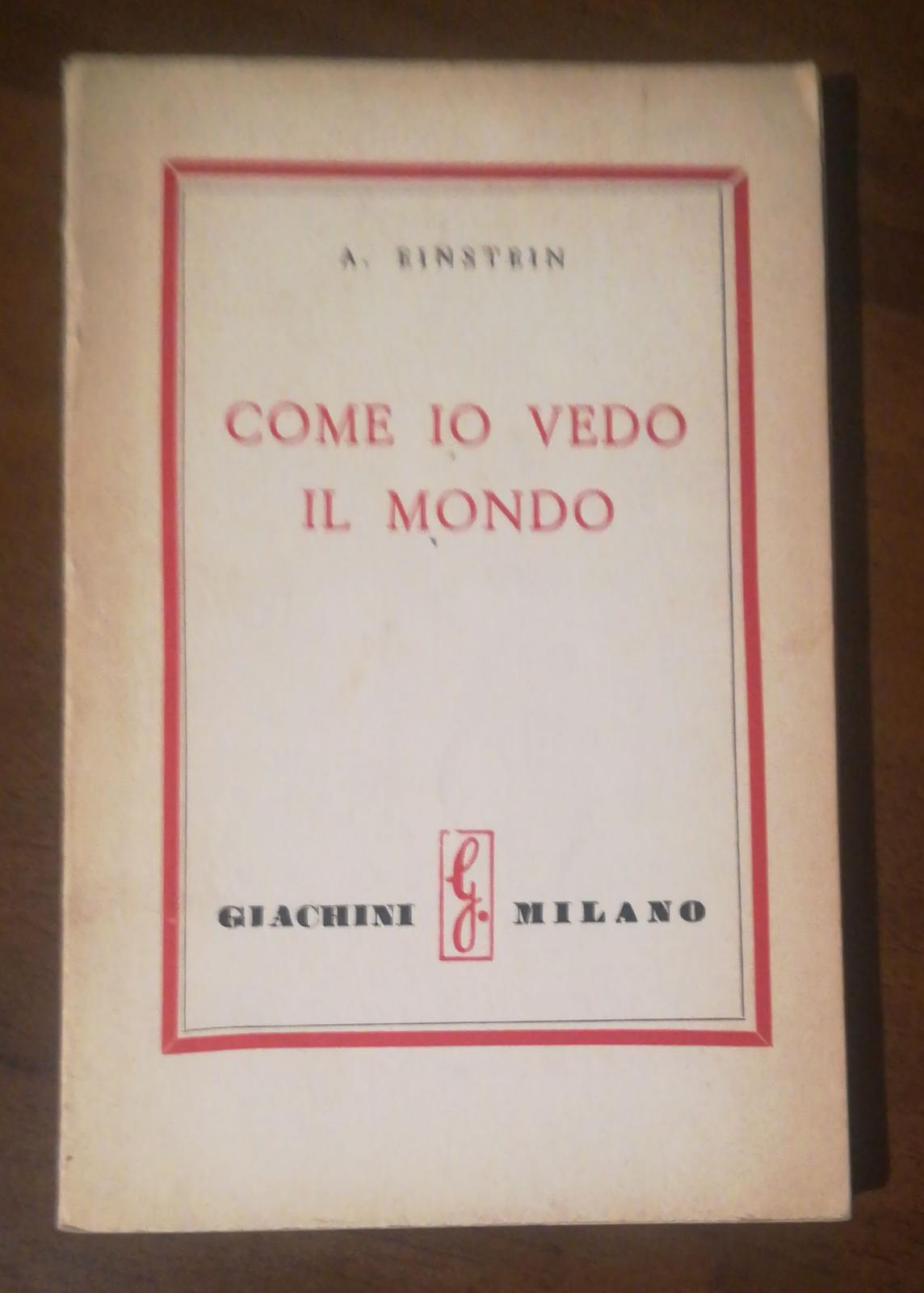 COME VEDO IL MONDO - copertina