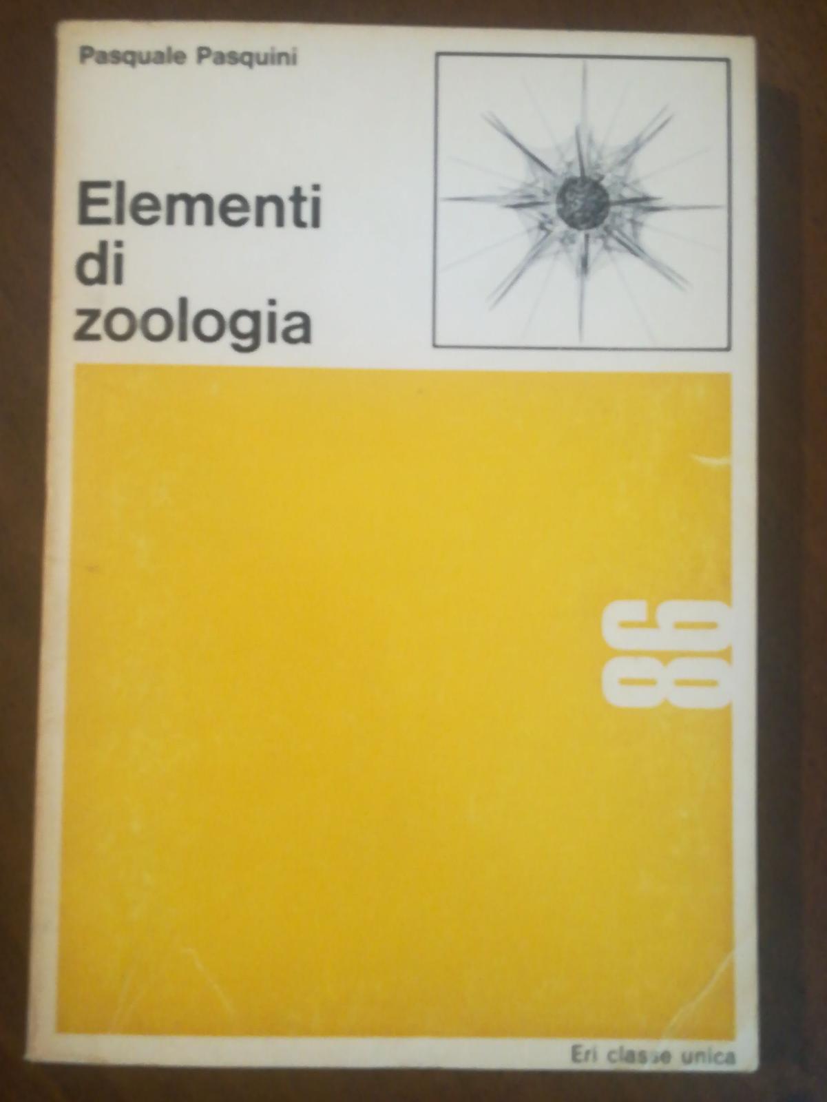 ELEMENTI DI ZOOLOGIA - copertina