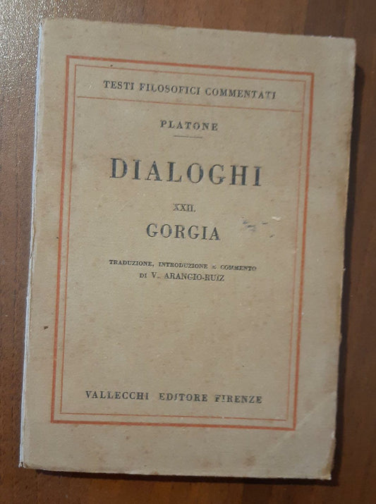 Dialoghi XXII Gorgia - copertina
