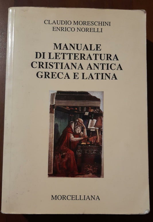 Manuale di letteratura cristiana antica greca e latina - copertina