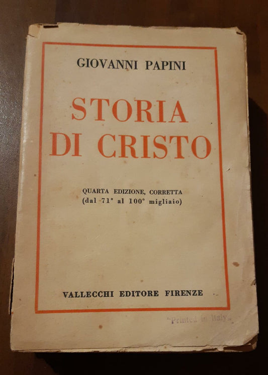 Storia di Cristo - copertina