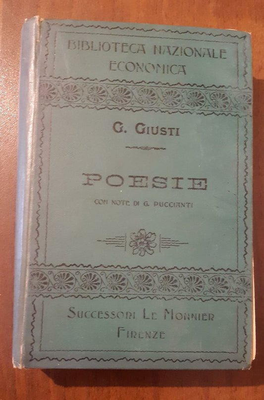 Poesie Giuseppe Giusti - copertina