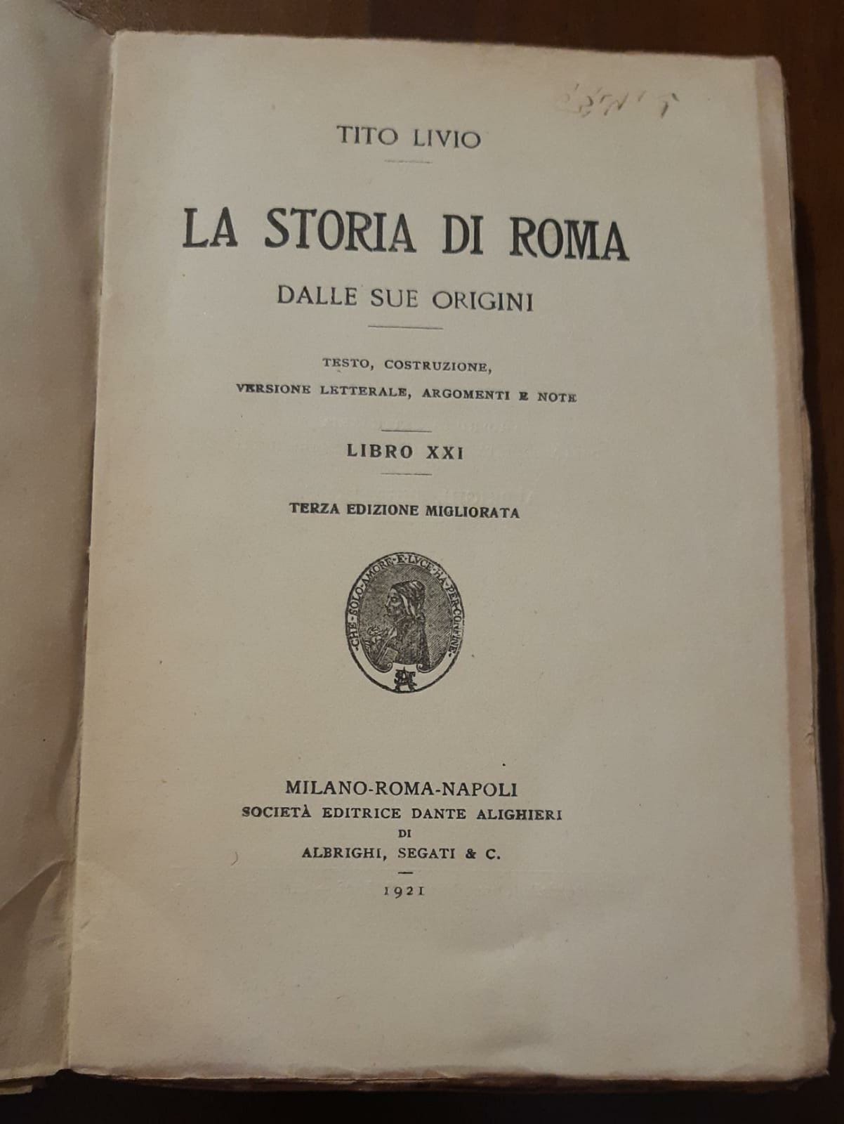 La storia di Roma dalle sue origini - copertina