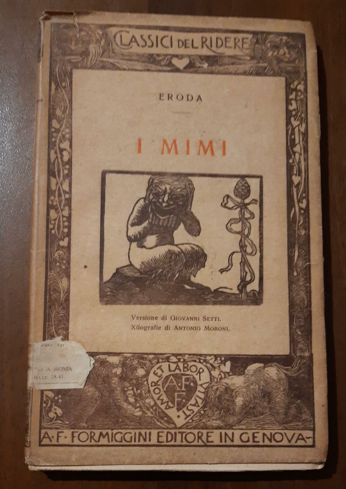 Classici del ridere I Mimi - copertina