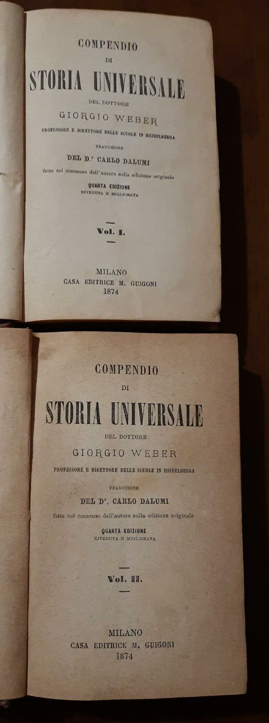 Compendio Storia universale - copertina