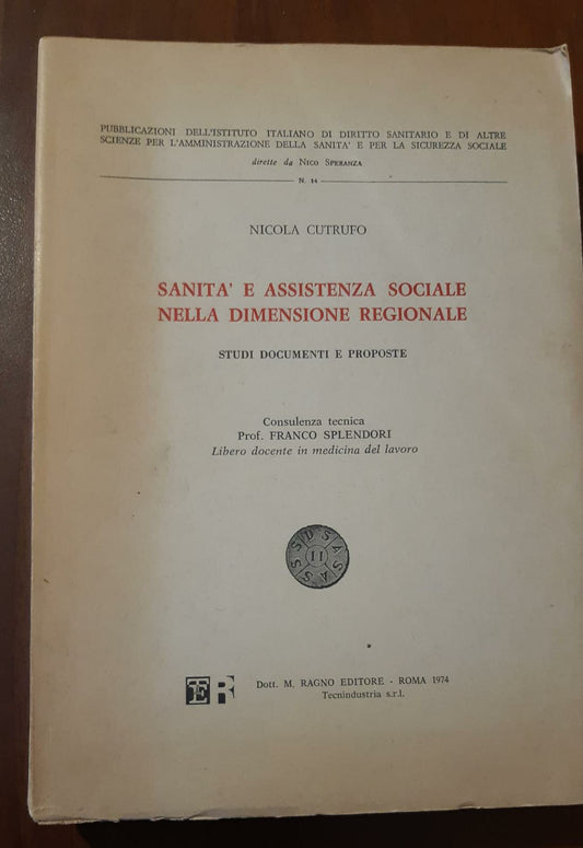 Sanità e assistenza sociale nella dimensione regionale - copertina