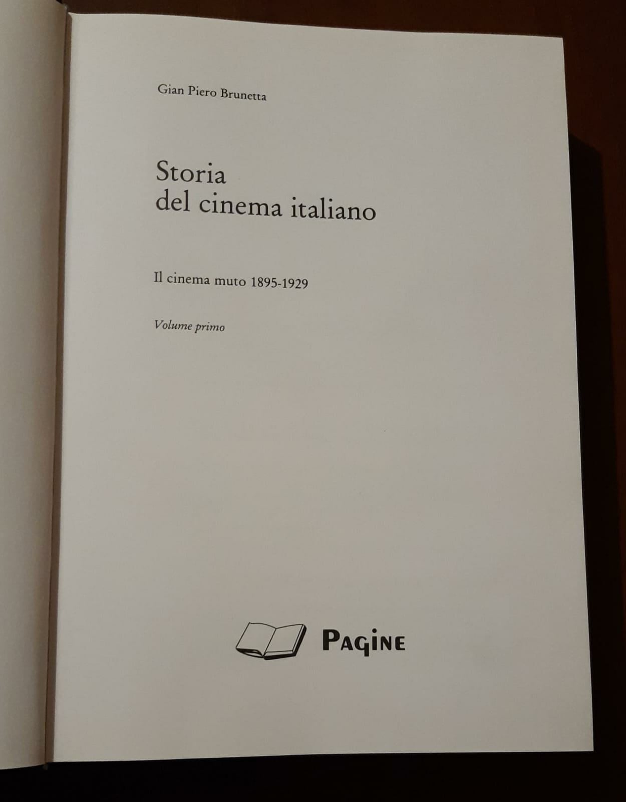 Storia del cinema italiano Volume I - copertina