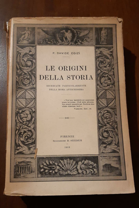 Le origini della Storia - copertina
