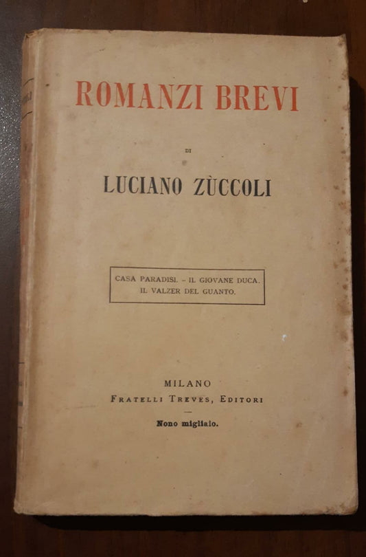 Romanzi Brevi - copertina
