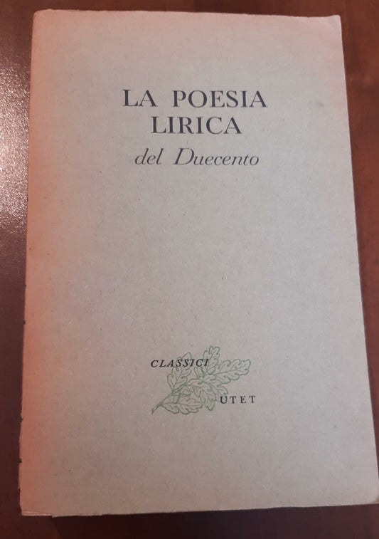 La poesia lirica del duecento - copertina