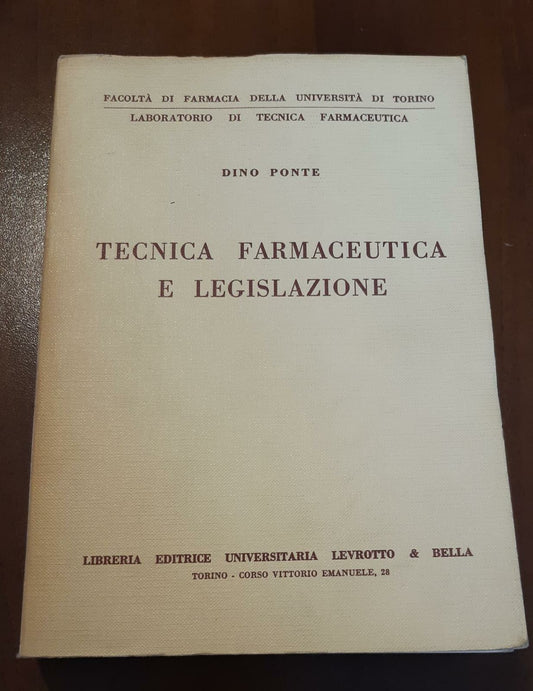 Tecnica farmaceutica e legislazione - copertina