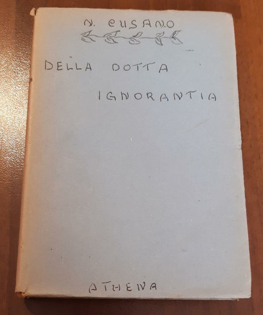 Della dotta ignoranza - copertina