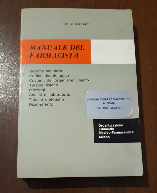Manuale del farmacista - copertina