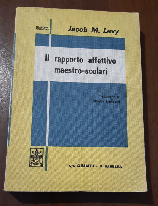 Il rapporto affettivo maestro-scolari - copertina