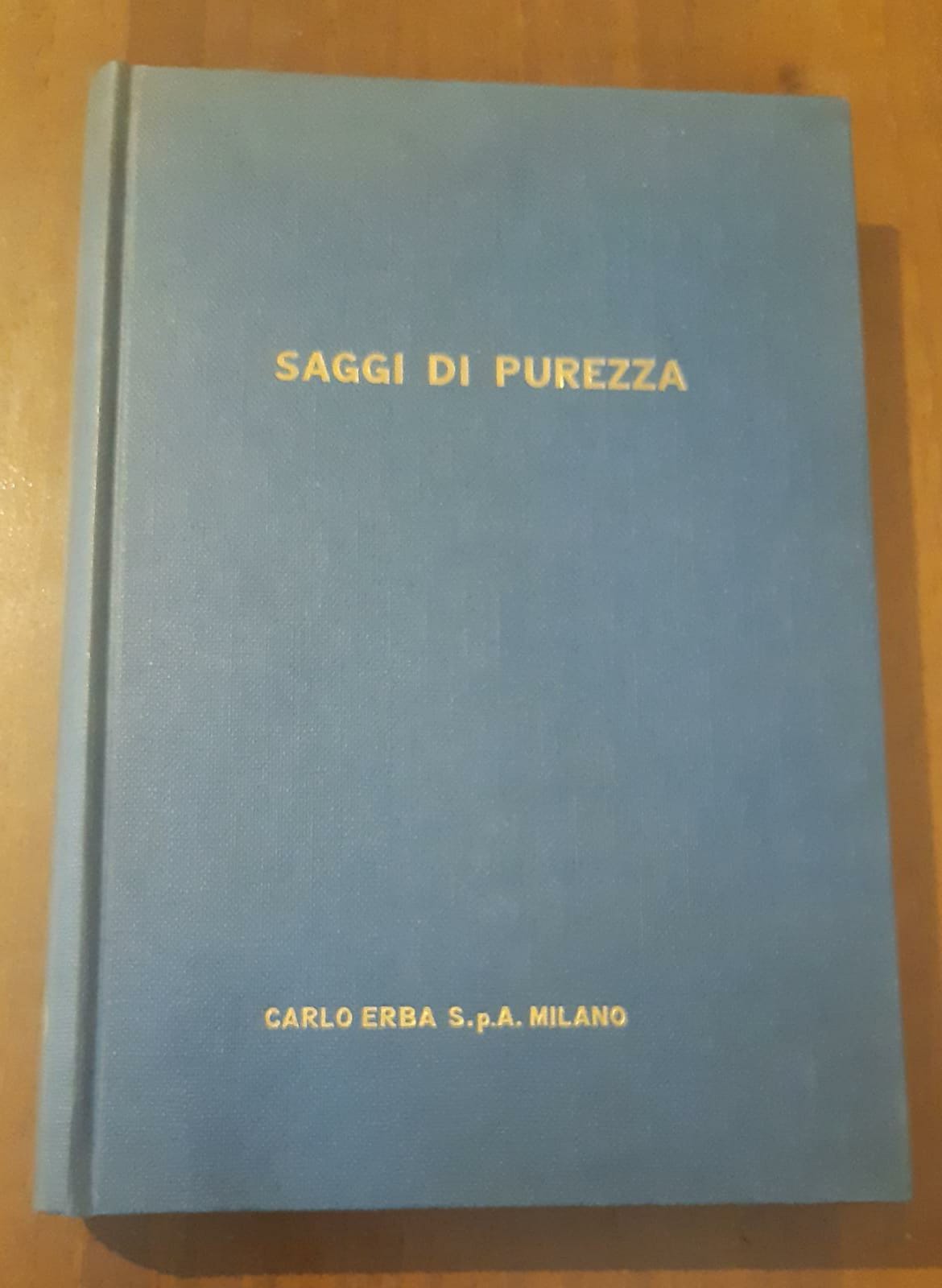 Saggi di purezza - copertina