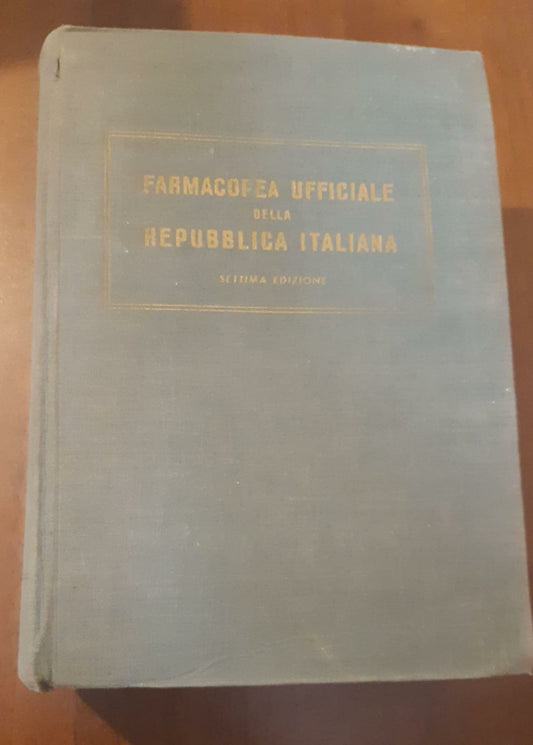 Farmacopea ufficiale della repubblica Italiana - copertina