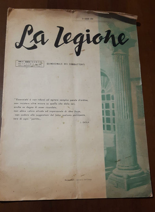La legione quindicinale dei combattenti - copertina