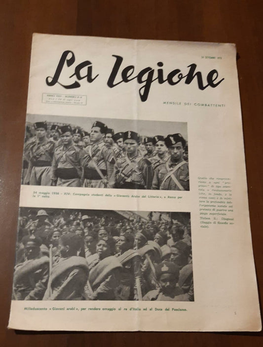 La legione quindicinale dei combattenti - copertina