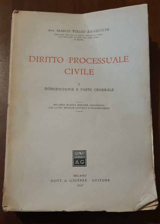 Diritto processuale civile introduzione e parte generale Volumi I-II-III-IV - copertina