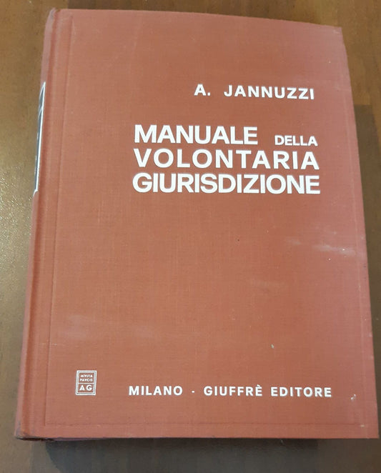 Manuale della volontaria giurisdizione - copertina