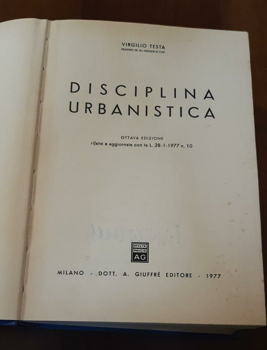 Disciplina Urbanistica - copertina
